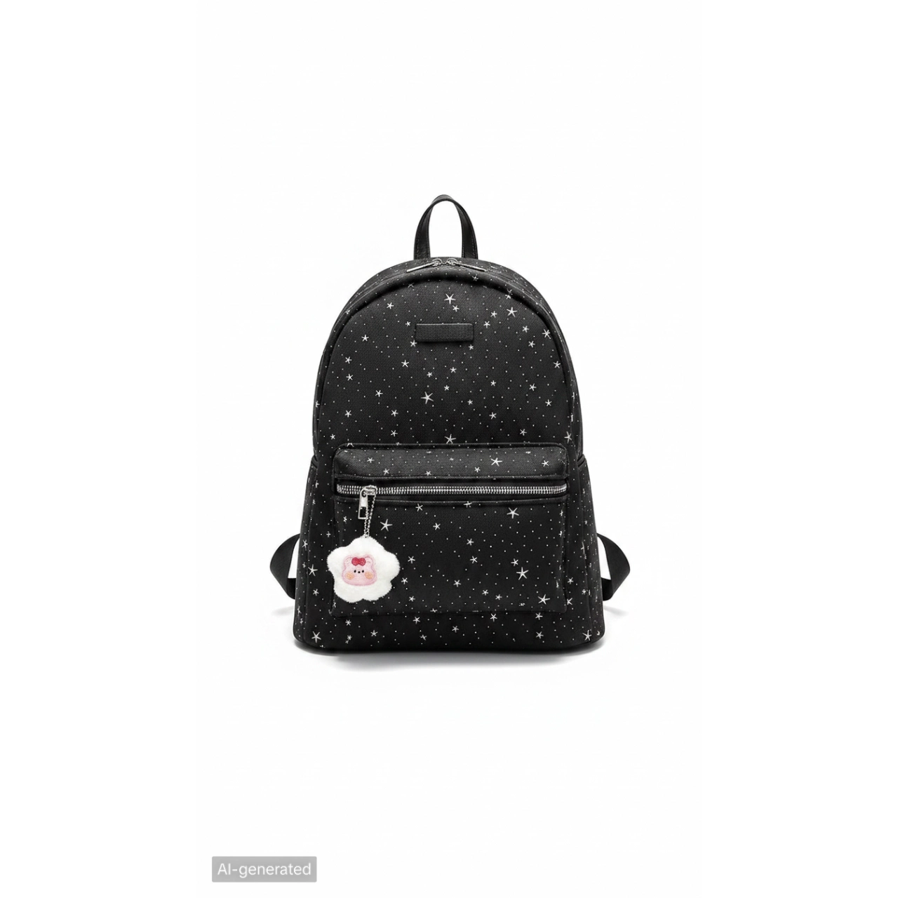 [ BACK TO SCHOOL ]- {Kèm Móc Gấu} BaLô Họa Tiết Dải Ngân Hà Nhỏ Gọn Đi Chơi Phối Bông Xù Cute BL415